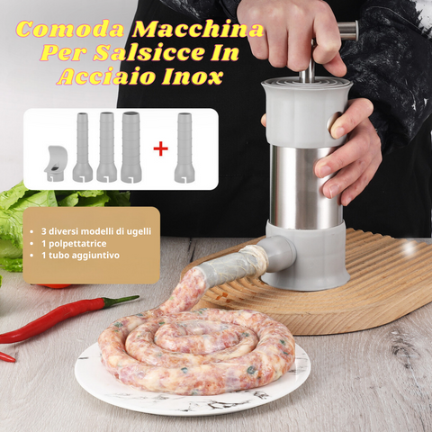 Macchina Insaccatrice Manuale Riempitrice Per Salsicce 3 Litri In - Foto 12
