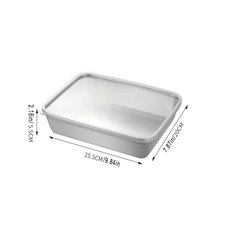Contenitore per alimenti in acciaio inossidabile S304 (25 x 19,5 x 5cm)