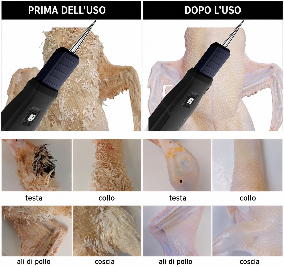 🦃 Macchina spiumatrice elettrica per polli, anatre e quaglie – Facile, veloce ed efficace
