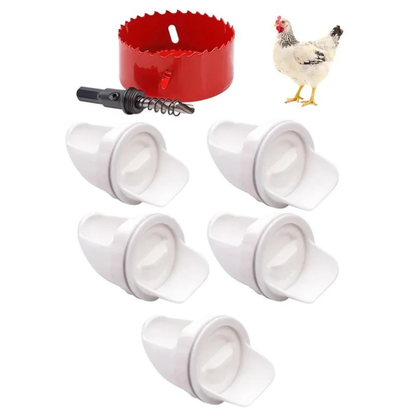 70% OFF | Mangiatoia Automatica Per Polli E Anatre Per Tutti I Tipi Di Secchi – Include Punta Da Trapano E Sega A Tazza