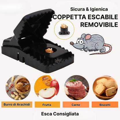 Trappola a Scatto per Topi – Robusta e ad Alta Resistenza