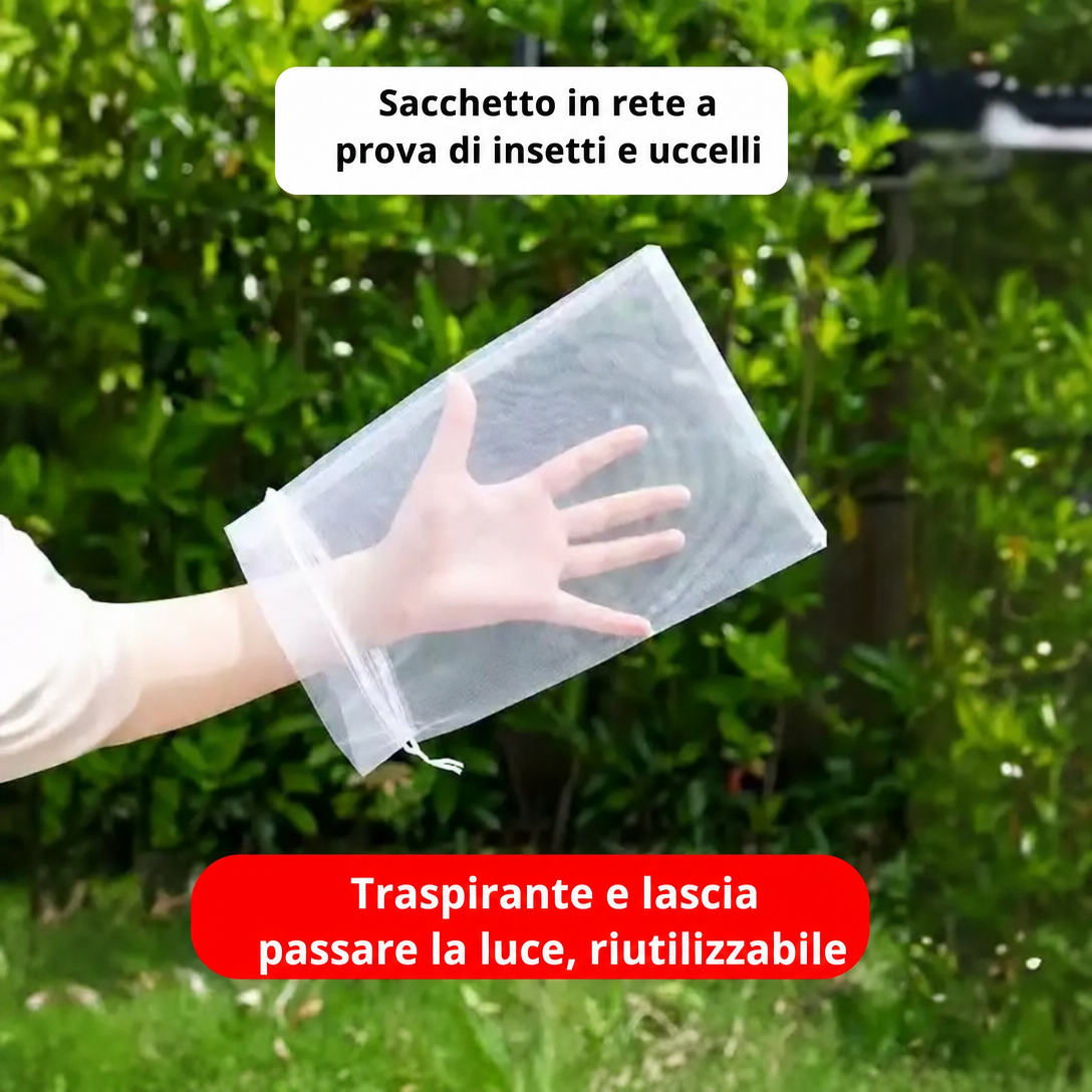 70% OFF | Sacchetti In Rete Traspiranti Riutilizzabili Per La Protezione Di Frutta E Verdura – Proteggi Da Insetti, Moscerini Della Frutta E Uccelli