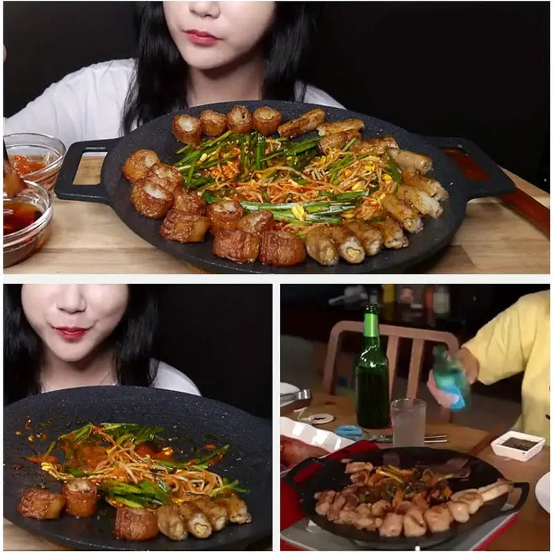 🔥Padella antiaderente multiuso a 6 strati, utilizzabile per piani cottura a induzione