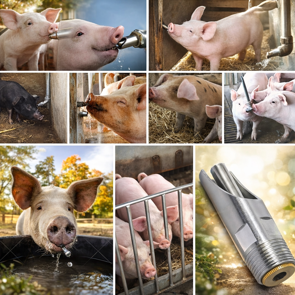 Abbeveratoio Automatico in Acciaio Inox 304 – Risparmio d’Acqua, Stalla Asciutta e Animali Più Sani