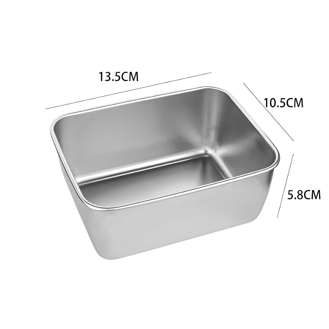 Vassoio Mini in Acciaio Inox Stile Giapponese (Phong)