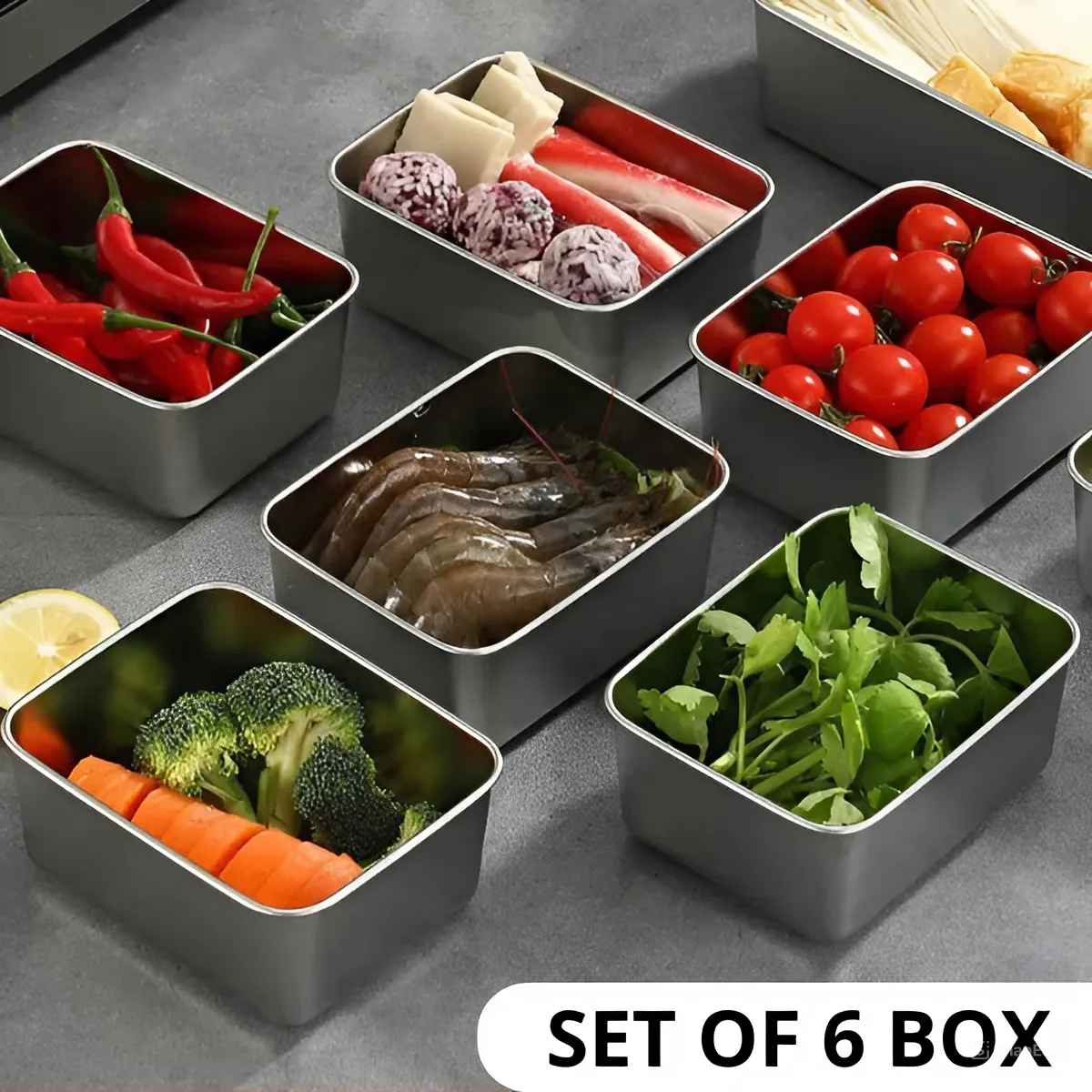 Vassoio Mini in Acciaio Inox Stile Giapponese (Phong)