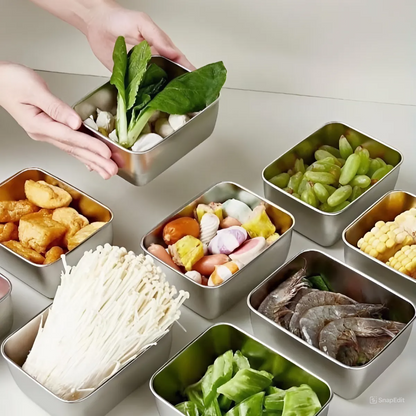 Vassoio Mini in Acciaio Inox Stile Giapponese (Phong)