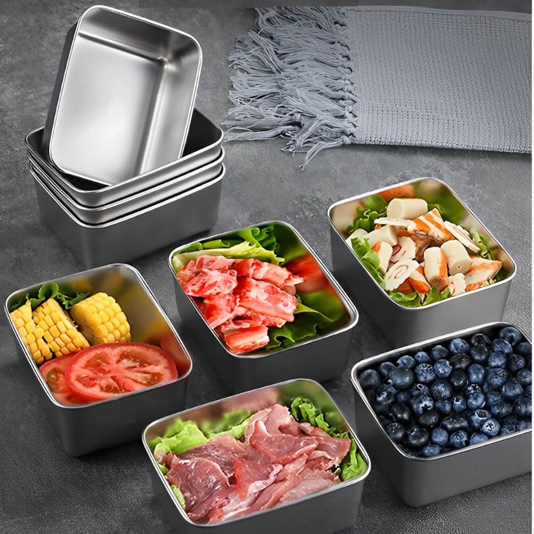Vassoio Mini in Acciaio Inox Stile Giapponese (Phong)