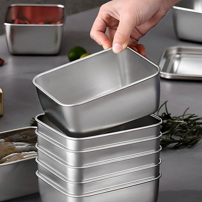 Vassoio Mini in Acciaio Inox Stile Giapponese (Phong)