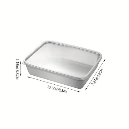 Contenitore per alimenti in acciaio inossidabile S304 (25 x 19,5 x 5cm)