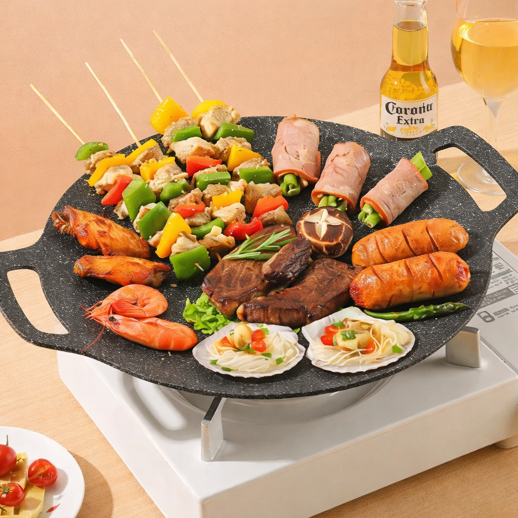 70% OFF | Padella antiaderente multiuso a 6 strati — adatta a gas, induzione, elettrico e infrarossi