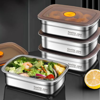 🎄SCONTO DEL 70% | Contenitore Per Alimenti In Acciaio Inossidabile 316 Con Coperchio Sottovuoto