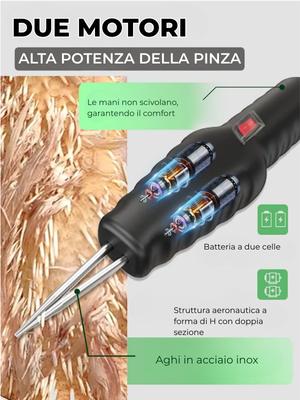 Macchina spiumatrice elettrica per polli, anatre e quaglie