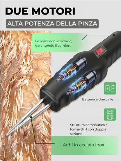 Macchina spiumatrice elettrica per polli, anatre e quaglie