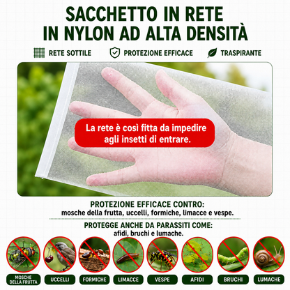 70% OFF | Sacchetti In Rete Traspiranti Riutilizzabili Per La Protezione Di Frutta E Verdura – Proteggi Da Insetti, Moscerini Della Frutta E Uccelli
