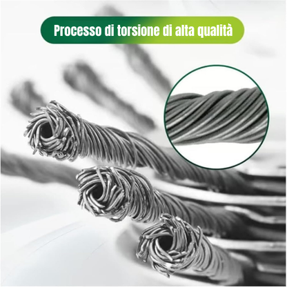🌿Lama per decespugliatore in acciaio intrecciato a 6 punte