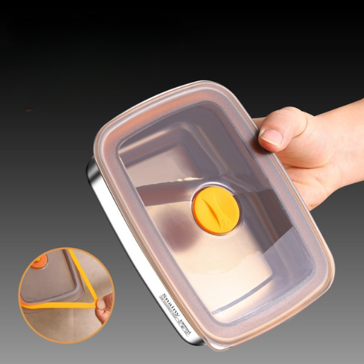 ⭐️ Set contenitori sottovuoto antibatterici in acciaio inox 316 (19*13,5*5,5 cm)