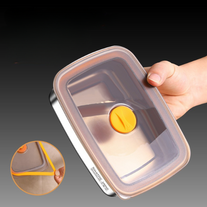 ⭐️ Set contenitori sottovuoto antibatterici in acciaio inox 316 (19*13,5*5,5 cm)