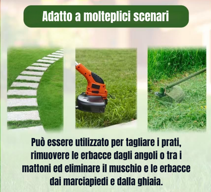 🌿Lama per decespugliatore in acciaio intrecciato a 6 punte