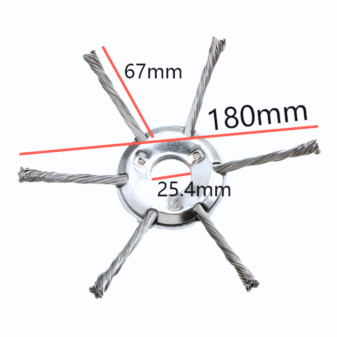 Lama per decespugliatore in acciaio intrecciato a 6 punte ✓