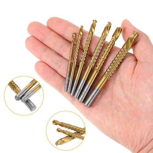 Set di 6 punte da trapano elicoidali multifunzione ✓