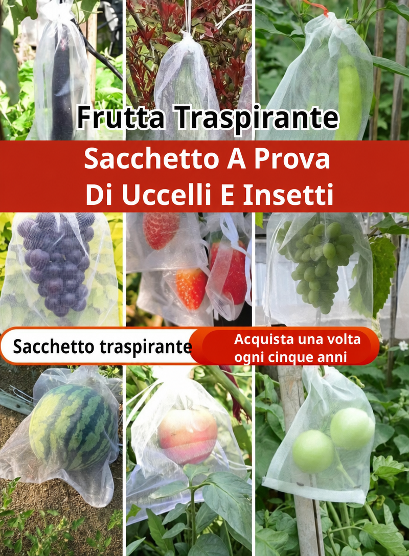 70% OFF | Sacchetti In Rete Traspiranti Riutilizzabili Per La Protezione Di Frutta E Verdura – Proteggi Da Insetti, Moscerini Della Frutta E Uccelli