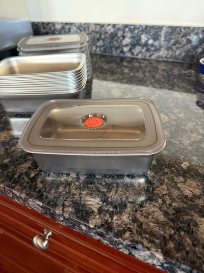 🎄SCONTO DEL 70% | Contenitore Per Alimenti In Acciaio Inossidabile 316 Con Coperchio Sottovuoto