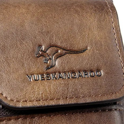 Borsa A Tracolla Da Uomo In Pelle Vintage.