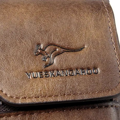 Borsa A Tracolla Da Uomo In Pelle Vintage.