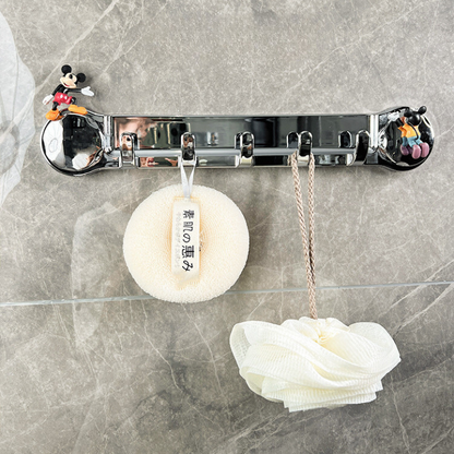 Supporti in acciaio inox con 5 ganci, comodi e capaci di sostenere fino a 20 kg