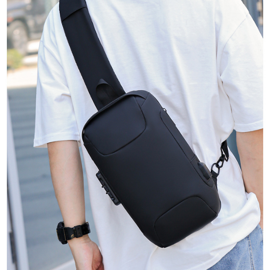 Borsa a tracolla antifurto con ricarica