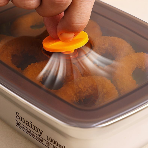 ⭐️ Set contenitori sottovuoto antibatterici in acciaio inox 316 (19*13,5*5,5 cm)