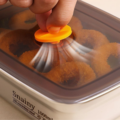 ⭐️ Set contenitori sottovuoto antibatterici in acciaio inox 316 (19*13,5*5,5 cm)