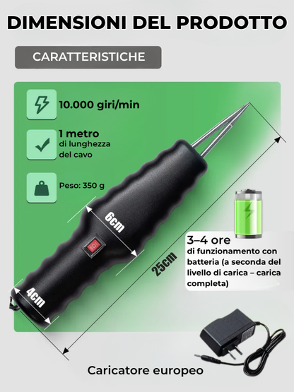 Spiumatrice Portatile E Manuale Per Pollame (230V)