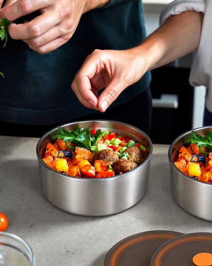 PORTAPRANZO PREMIUM IN ACCIAIO INOX 304 CON COPERCHIO ERMETICO | CAPACITÀ 900 ML