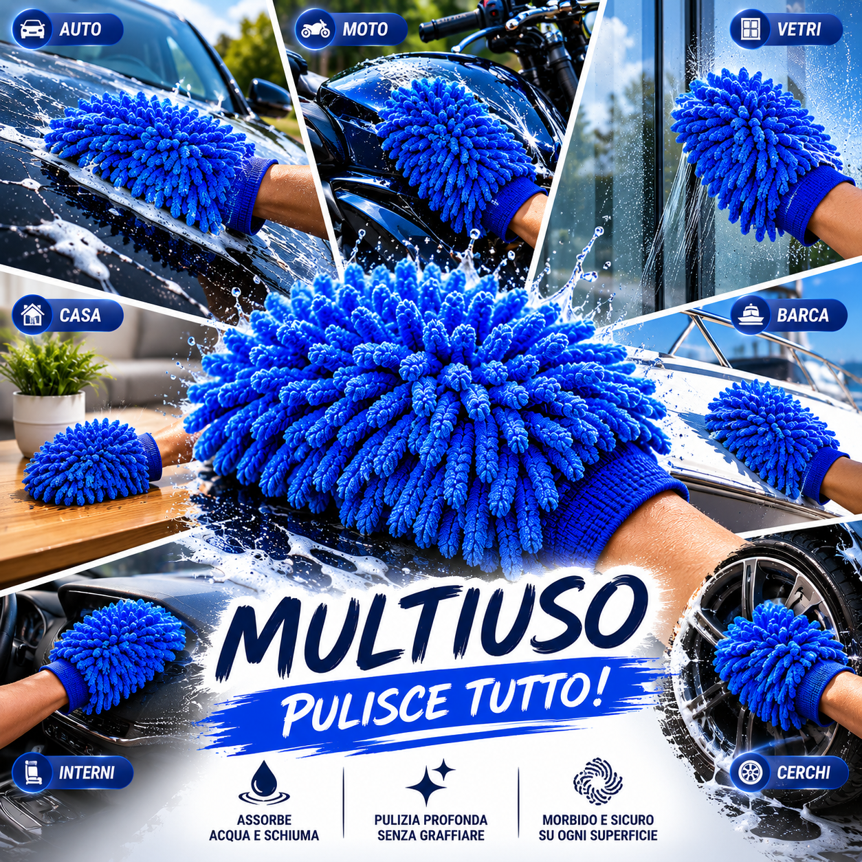 70% OFF | Guanto Lavauto In Microfibra Premium – La Versione Migliorata Di Spugne E Panni Tradizionali