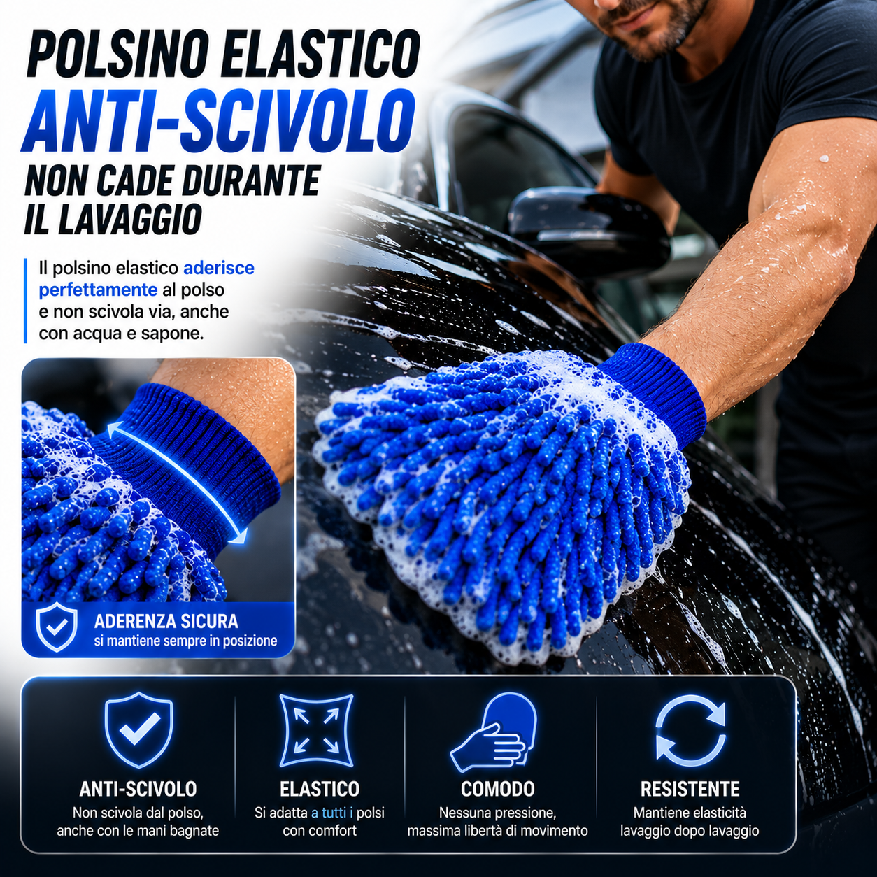 70% OFF | Guanto Lavauto In Microfibra Premium – La Versione Migliorata Di Spugne E Panni Tradizionali
