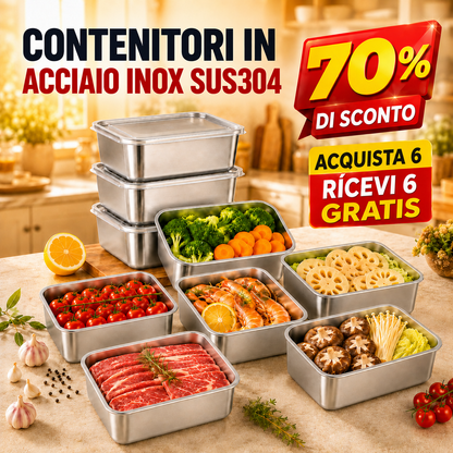 70% DI SCONTO | Contenitore Per Alimenti In Acciaio Inox In Stile Giapponese (13 × 10 × 5 cm)