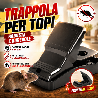 70% OFF | Trappola per Topi Superpotente – Robusta, Precisa, Nessuna Fuga