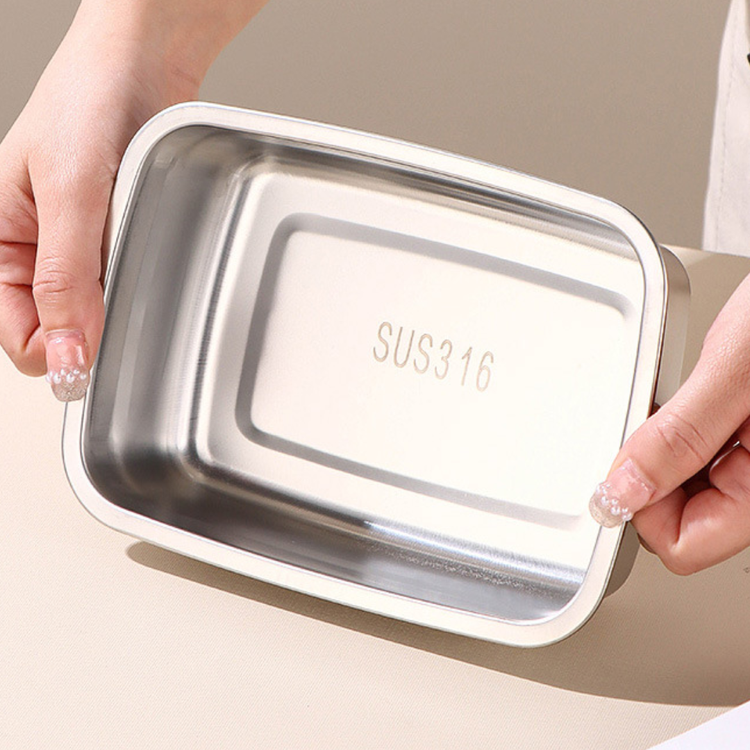 🎄SCONTO DEL 70% | Contenitore Per Alimenti In Acciaio Inossidabile 316 Con Coperchio Sottovuoto