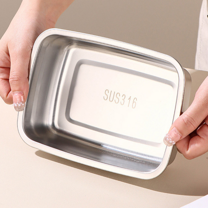 🎄SCONTO DEL 70% | Contenitore Per Alimenti In Acciaio Inossidabile 316 Con Coperchio Sottovuoto