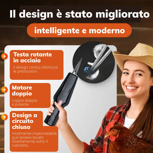 🎄SCONTO DEL 70% | Spiumatrice Portatile E Manuale Per Pollame