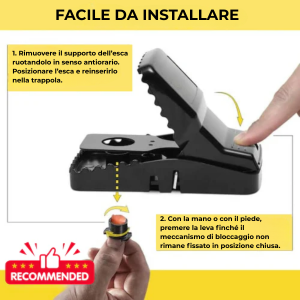 Trappola per Topi Superpotente – Robusta, Precisa, Nessuna Fuga