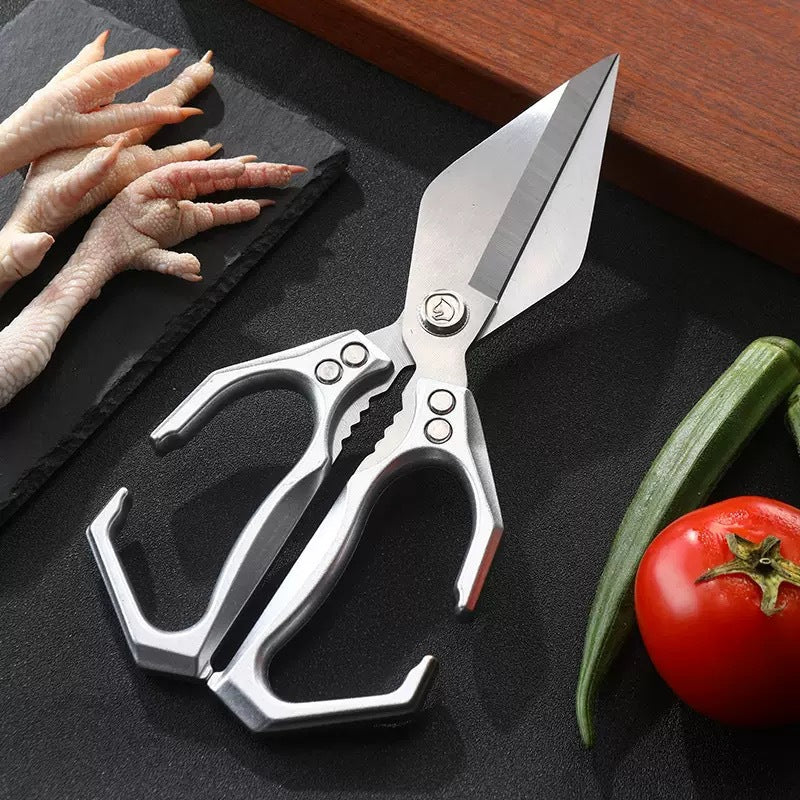 Forbici da cucina grandi in acciaio inox tedesco con lame a forma di diamante ✂️