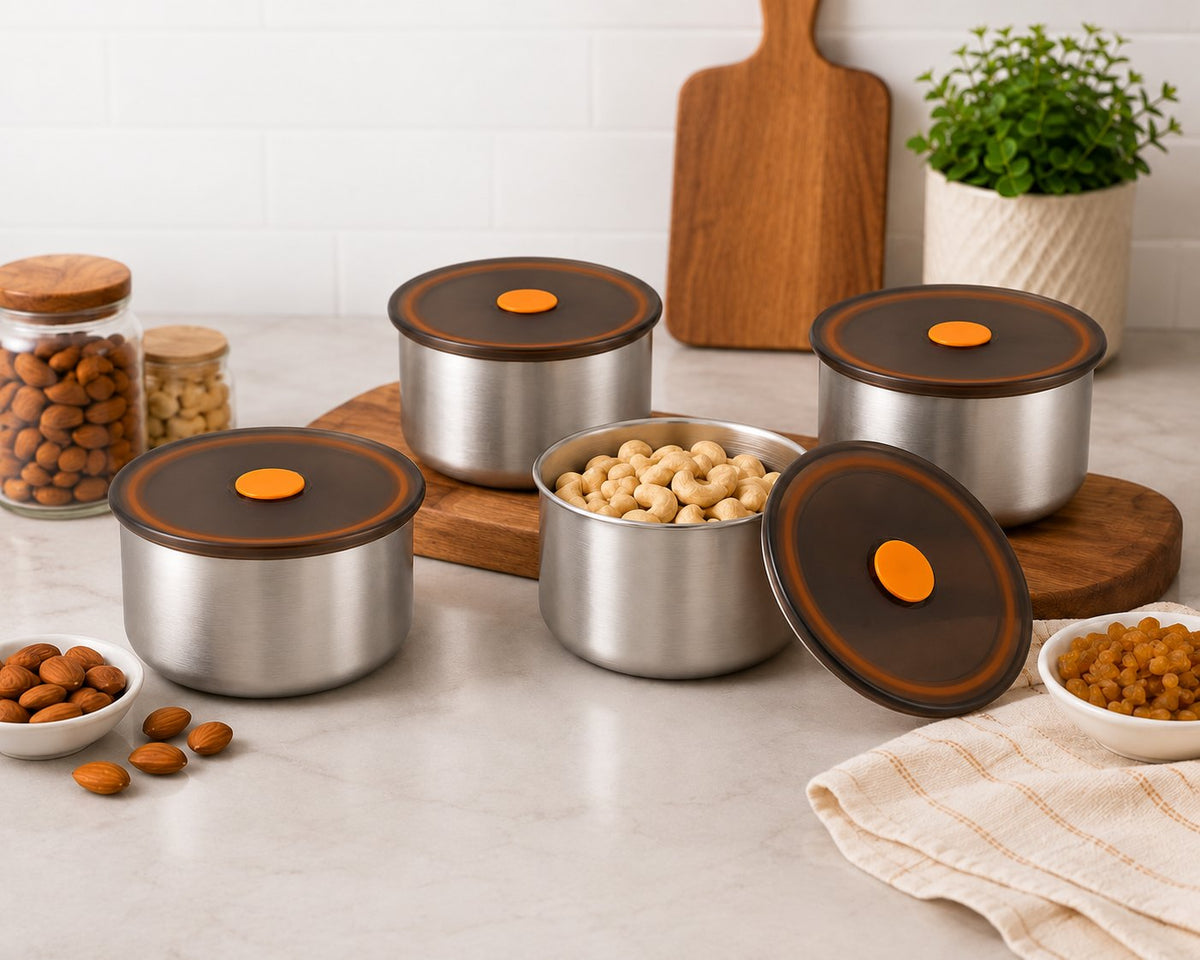 PORTAPRANZO PREMIUM IN ACCIAIO INOX 304 CON COPERCHIO ERMETICO | CAPACITÀ 900 ML