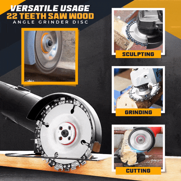 SawDisc™ - Lama Per Sega Da Intaglio Per Smerigliatrice Angolare, Disco Per Smerigliatrice Angolare A Catena Da 7 Pollici (PHONG)