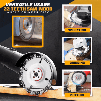 SawDisc™ - Lama Per Sega Da Intaglio Per Smerigliatrice Angolare, Disco Per Smerigliatrice Angolare A Catena Da 7 Pollici (PHONG)