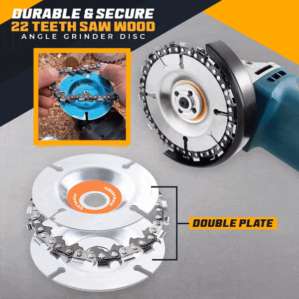 SawDisc™ - Lama Per Sega Da Intaglio Per Smerigliatrice Angolare, Disco Per Smerigliatrice Angolare A Catena Da 7 Pollici (PHONG)
