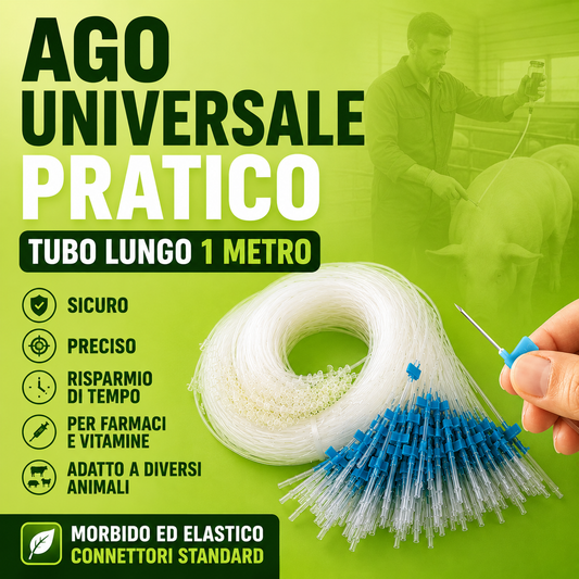 70% OFF| Kit tubo veterinario con ago da 1 metro - Compatibile con Tutte le Siringhe