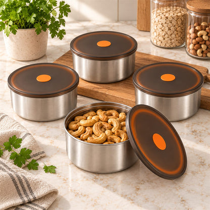 PORTAPRANZO PREMIUM IN ACCIAIO INOX 304 CON COPERCHIO ERMETICO | CAPACITÀ 900 ML